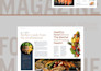 design food magazine, recipe ebook, and restaurant menu